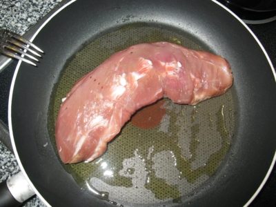 Filet mignon dans la poêle